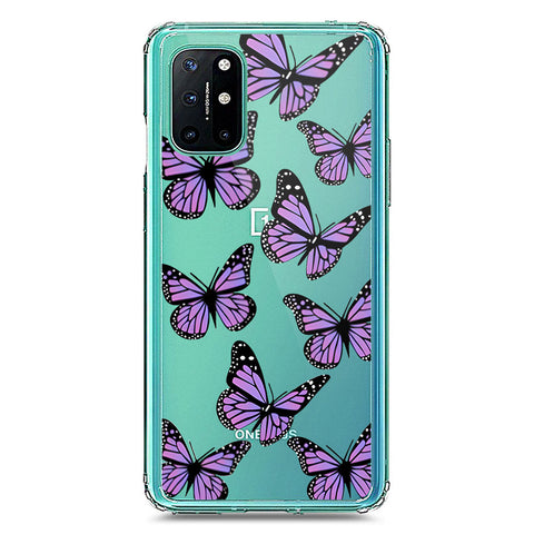 OnePlus 8T Cover - O'Nation Butterfly Dreams Series 2 - Clear Phone Case - Soft Silicon Borders