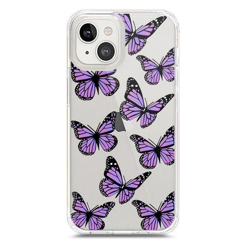iPhone 13 Mini Cover - O'Nation Butterfly Dreams Series 2 - Clear Phone Case - Soft Silicon Borders