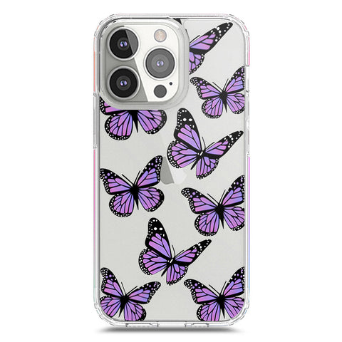 iPhone 13 Pro Cover - O'Nation Butterfly Dreams Series 2 - Clear Phone Case - Soft Silicon Borders