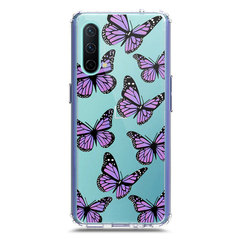 OnePlus Nord CE 5G Cover - O'Nation Butterfly Dreams Series 2 - Clear Phone Case - Soft Silicon Borders
