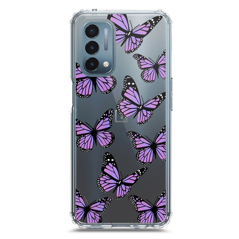 OnePlus Nord N200 5G Cover - O'Nation Butterfly Dreams Series 2 - Clear Phone Case - Soft Silicon Borders