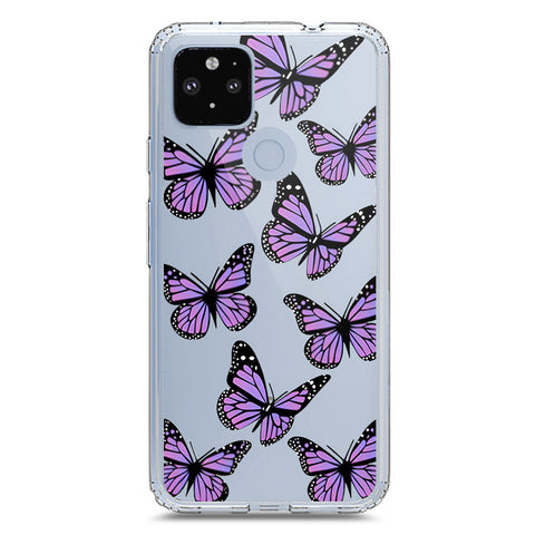 Google Pixel 5 Cover - O'Nation Butterfly Dreams Series 2 - Clear Phone Case - Soft Silicon Borders