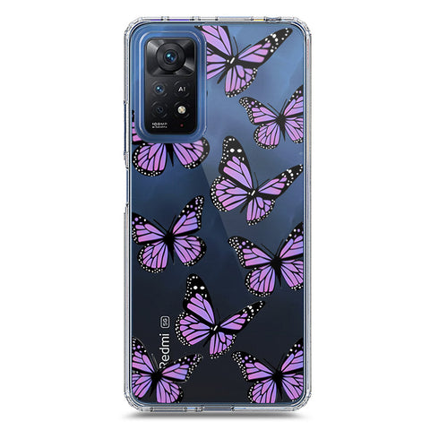 Xiaomi Redmi Note 11 pro Cover - O'Nation Butterfly Dreams Series 2 - Clear Phone Case - Soft Silicon Borders