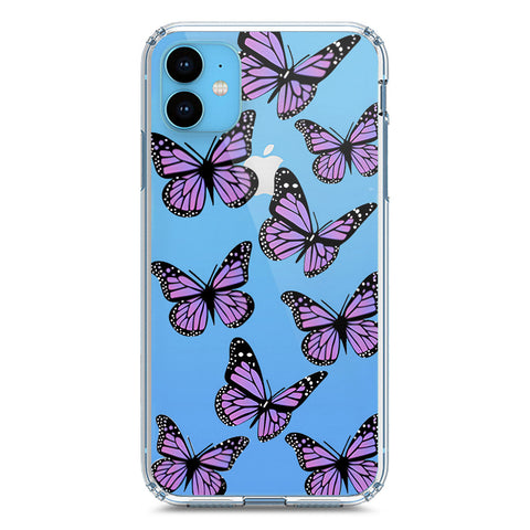 iPhone 11 Cover - O'Nation Butterfly Dreams Series 2 - Clear Phone Case - Soft Silicon Borders
