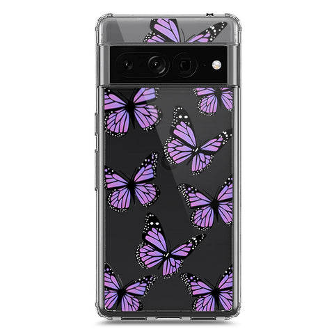 Google Pixel 7 Pro Cover - O'Nation Butterfly Dreams Series 2 - Clear Phone Case - Soft Silicon Borders