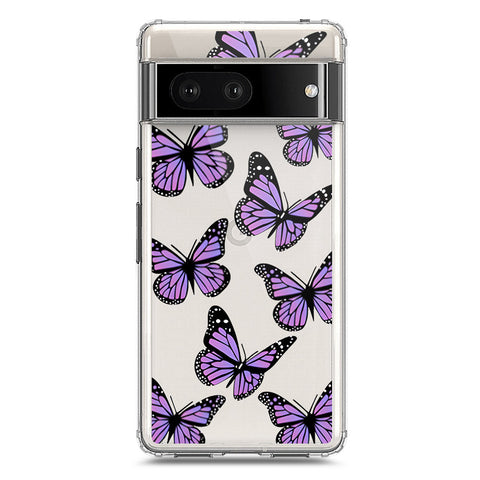 Google Pixel 7 Cover - O'Nation Butterfly Dreams Series 2 - Clear Phone Case - Soft Silicon Borders