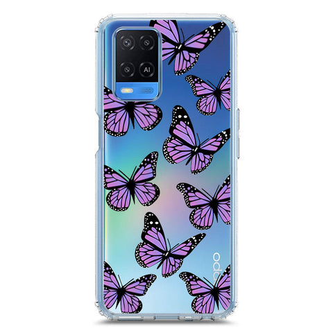 Oppo A54 4G Cover - O'Nation Butterfly Dreams Series 2 - Clear Phone Case - Soft Silicon Borders