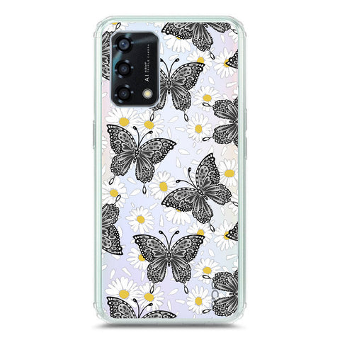 Oppo Reno 6 Lite Cover - O'Nation Butterfly Dreams Series 2 - Clear Phone Case - Soft Silicon Borders