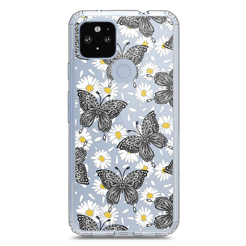 Google Pixel 4a 5G Cover - O'Nation Butterfly Dreams Series 2 - Clear Phone Case - Soft Silicon Borders