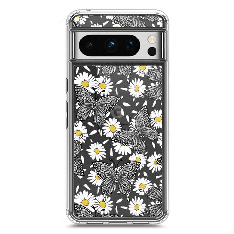 Google Pixel 8 Pro Cover - O'Nation Butterfly Dreams Series 2 - Clear Phone Case - Soft Silicon Borders