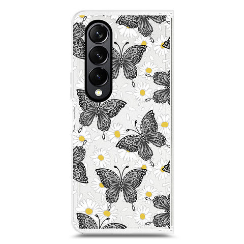 Samsung Galaxy Z Fold 4 5G Cover - O'Nation Butterfly Dreams Series 2 - Clear Phone Case - Soft Silicon Borders
