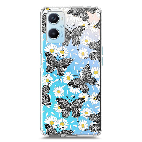 Oppo A96 4G Cover - O'Nation Butterfly Dreams Series 2 - Clear Phone Case - Soft Silicon Borders