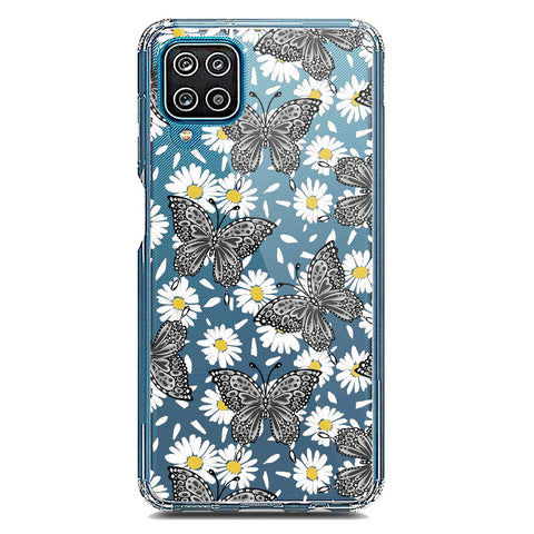 Samsung Galaxy A12 Nacho Cover - O'Nation Butterfly Dreams Series 2 - Clear Phone Case - Soft Silicon Borders
