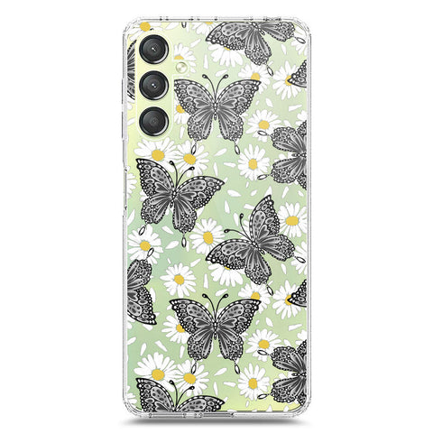 Samsung Galaxy A24 4G Cover - O'Nation Butterfly Dreams Series 2 - Clear Phone Case - Soft Silicon Borders