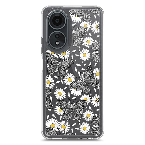 Oppo A58 4G Cover - O'Nation Butterfly Dreams Series 2 - Clear Phone Case - Soft Silicon Borders