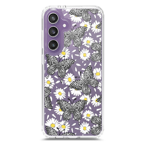 Samsung Galaxy S24 Plus Cover - O'Nation Butterfly Dreams Series 2 - Clear Phone Case - Soft Silicon Borders