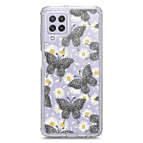 Samsung Galaxy M32 Cover - O'Nation Butterfly Dreams Series 2 - Clear Phone Case - Soft Silicon Borders