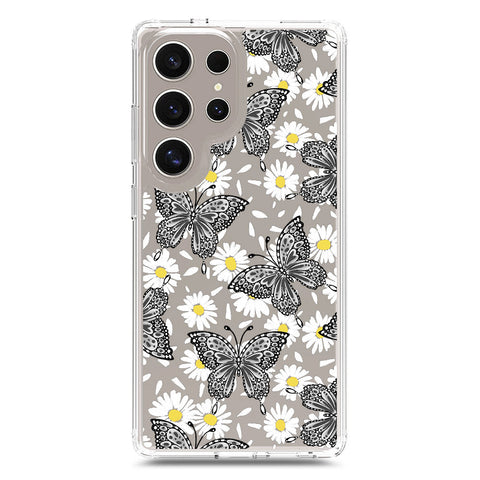 Samsung Galaxy S25 Ultra Cover - O'Nation Butterfly Dreams Series 2 - Clear Phone Case - Soft Silicon Borders
