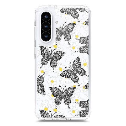 Samsung Galaxy A56 Cover - O'Nation Butterfly Dreams Series 2 - Clear Phone Case - Soft Silicon Borders