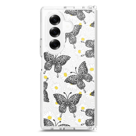 Samsung Galaxy Z Fold 7 Cover - O'Nation Butterfly Dreams Series 2 - Clear Phone Case - Soft Silicon Borders