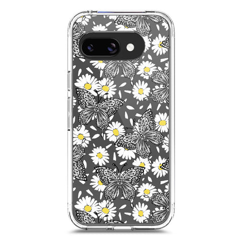 Google Pixel 9a Cover - O'Nation Butterfly Dreams Series 2 - Clear Phone Case - Soft Silicon Borders