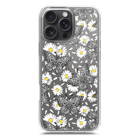 iPhone 16 Pro Max Cover - O'Nation Butterfly Dreams Series 2 - Clear Phone Case - Soft Silicon Borders