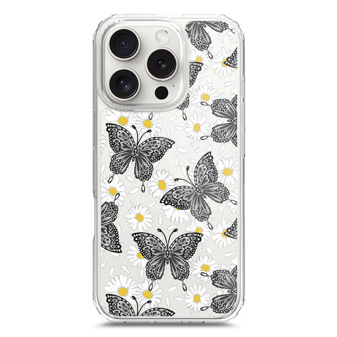 iPhone 16 Pro Cover - O'Nation Butterfly Dreams Series 2 - Clear Phone Case - Soft Silicon Borders