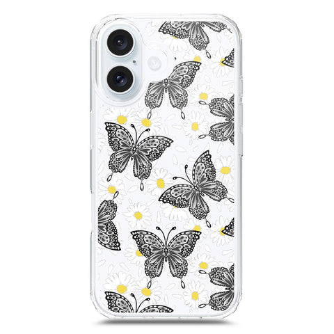 iPhone 17 Cover - O'Nation Butterfly Dreams Series 2 - Clear Phone Case - Soft Silicon Borders