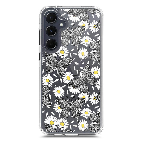 Samsung Galaxy A55 Cover - O'Nation Butterfly Dreams Series 2 - Clear Phone Case - Soft Silicon Borders