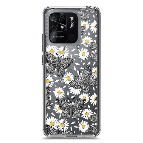 Xiaomi Redmi 10C Cover - O'Nation Butterfly Dreams Series 2 - Clear Phone Case - Soft Silicon Borders