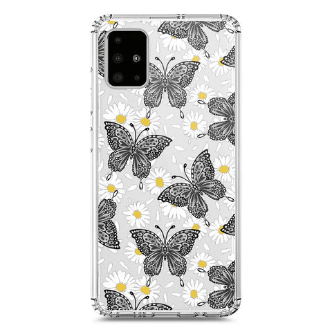 Samsung Galaxy A51 Cover - O'Nation Butterfly Dreams Series 2 - Clear Phone Case - Soft Silicon Borders
