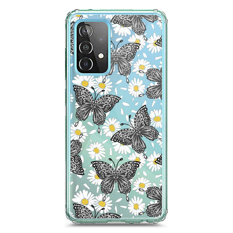 Samsung Galaxy A72 Cover - O'Nation Butterfly Dreams Series 2 - Clear Phone Case - Soft Silicon Borders