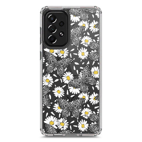 Samsung Galaxy A73 5G Cover - O'Nation Butterfly Dreams Series 2 - Clear Phone Case - Soft Silicon Borders