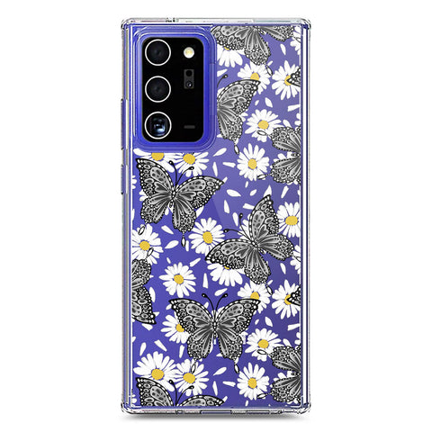 Samsung Galaxy Note 20 Ultra Cover - O'Nation Butterfly Dreams Series 2 - Clear Phone Case - Soft Silicon Borders