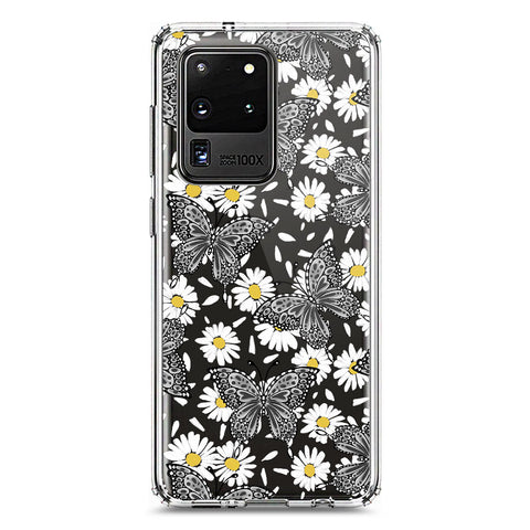 Samsung Galaxy S20 Ultra Cover - O'Nation Butterfly Dreams Series 2 - Clear Phone Case - Soft Silicon Borders
