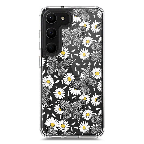 Samsung Galaxy S23 5G Cover - O'Nation Butterfly Dreams Series 2 - Clear Phone Case - Soft Silicon Borders