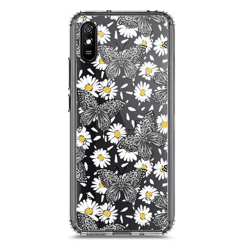 Xiaomi Redmi 9A Cover - O'Nation Butterfly Dreams Series 2 - Clear Phone Case - Soft Silicon Borders