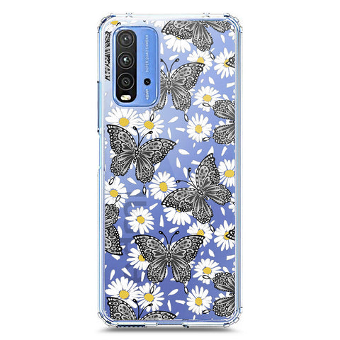 Xiaomi Redmi 9T Cover - O'Nation Butterfly Dreams Series 2 - Clear Phone Case - Soft Silicon Borders