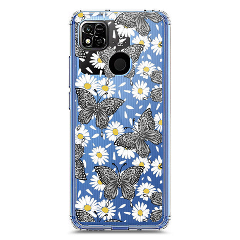 Xiaomi Redmi 9C Cover - O'Nation Butterfly Dreams Series 2 - Clear Phone Case - Soft Silicon Borders
