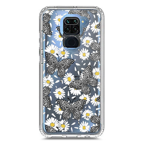 Xiaomi Redmi Note 9 Cover - O'Nation Butterfly Dreams Series 2 - Clear Phone Case - Soft Silicon Borders
