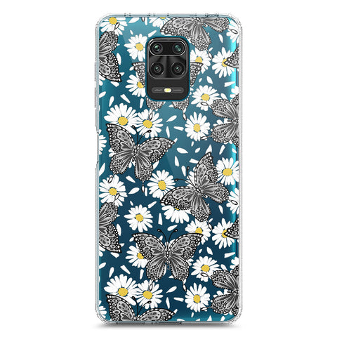Xiaomi Redmi Note 9S Cover - O'Nation Butterfly Dreams Series 2 - Clear Phone Case - Soft Silicon Borders