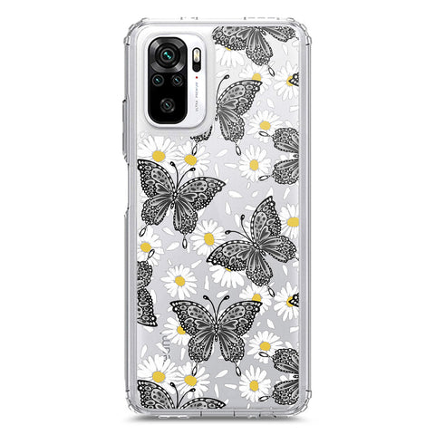 Xiaomi Redmi Note 10S Cover - O'Nation Butterfly Dreams Series 2 - Clear Phone Case - Soft Silicon Borders
