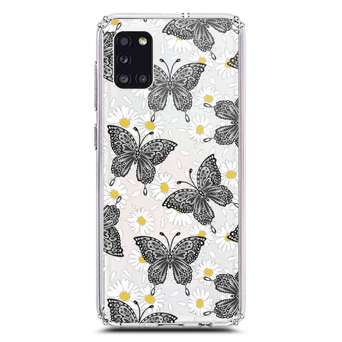 Samsung Galaxy A31 Cover - O'Nation Butterfly Dreams Series 2 - Clear Phone Case - Soft Silicon Borders