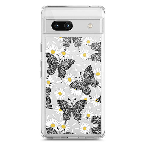Google Pixel 7a Cover - O'Nation Butterfly Dreams Series 2 - Clear Phone Case - Soft Silicon Borders