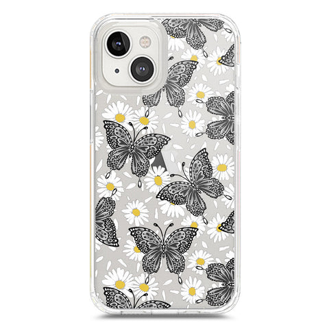 iPhone 13 Cover - O'Nation Butterfly Dreams Series 2 - Clear Phone Case - Soft Silicon Borders