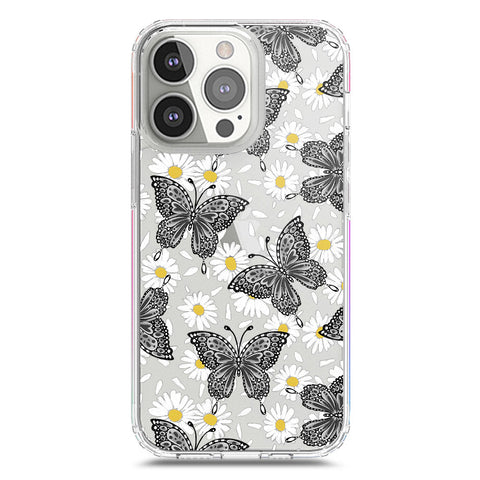 iPhone 13 Pro Cover - O'Nation Butterfly Dreams Series 2 - Clear Phone Case - Soft Silicon Borders