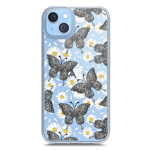 iPhone 14 Plus Cover - O'Nation Butterfly Dreams Series 2 - Clear Phone Case - Soft Silicon Borders