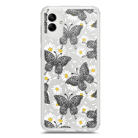 Samsung Galaxy A04 Cover - O'Nation Butterfly Dreams Series 2 - Clear Phone Case - Soft Silicon Borders
