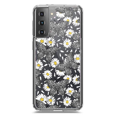 Samsung Galaxy S21 5G Cover - O'Nation Butterfly Dreams Series 2 - Clear Phone Case - Soft Silicon Borders