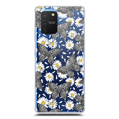 Samsung Galaxy M80s Cover - O'Nation Butterfly Dreams Series 2 - Clear Phone Case - Soft Silicon Borders